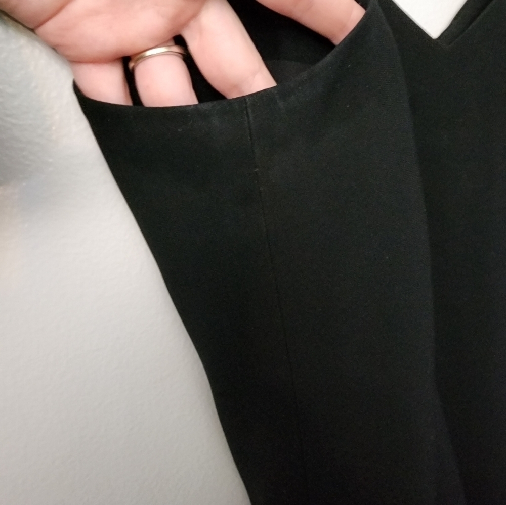 Jones New York Black V Neck Dress Size 6 - Picture 7 of 7